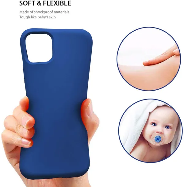 Iphone_12_Pro_Max_Blue_Silicone_Protective_Back_Case_Cover