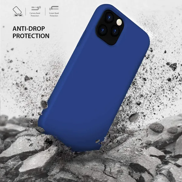 Iphone_12_Pro_Max_Blue_Silicone_Protective_Back_Case_Cover