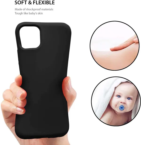 Iphone_12_Pro_Max_Black_Silicone_Protective_Back_Case_Cover