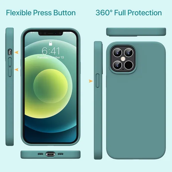 Iphone_12_|_Iphone_12_Pro_Mint_Green_Silicone_Protective_Back_Case_Cover