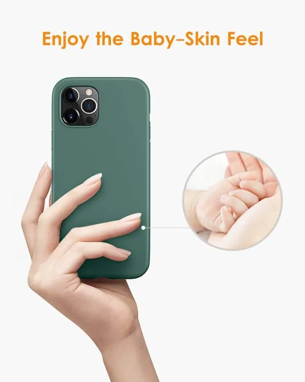 Iphone_12_|_Iphone_12_Pro_Mint_Green_Silicone_Protective_Back_Case_Cover