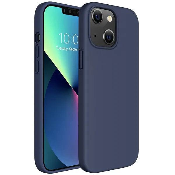 Iphone_13_Blue_Silicone_Protective_Back_Case_Cover