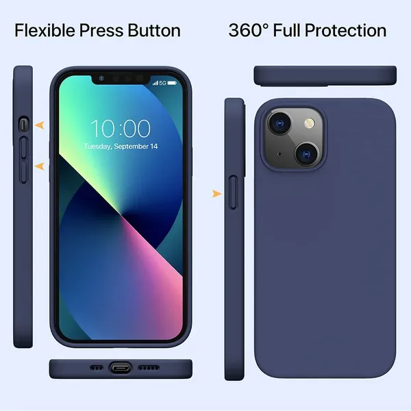 Iphone_13_Blue_Silicone_Protective_Back_Case_Cover
