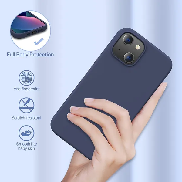 Iphone_13_Blue_Silicone_Protective_Back_Case_Cover