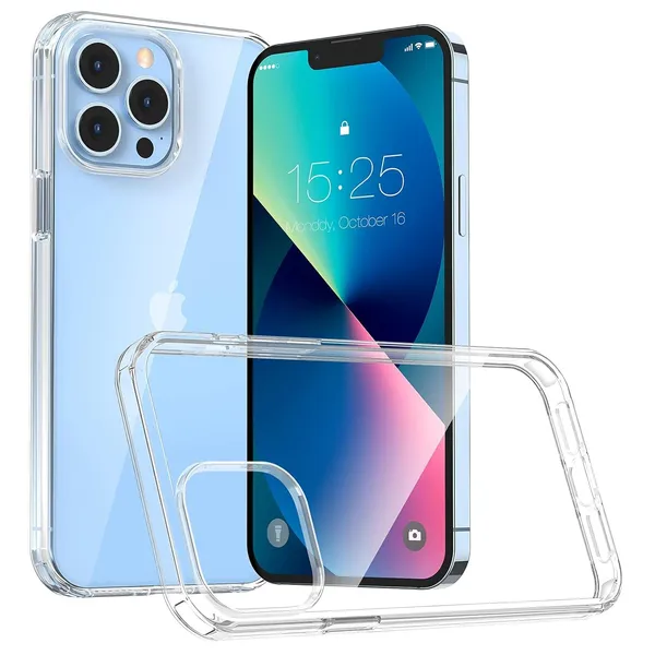 Iphone_13_Pro_Clear_Plastic_Protective_Back_Case_Cover