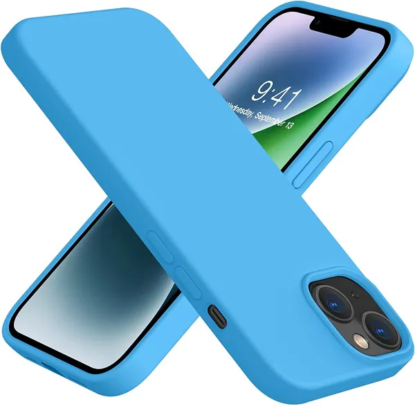 Iphone_14_Lightblue_Polycarbonate_&_Thermoplastic_Polyurethane_Protective_Back_Case_Cover