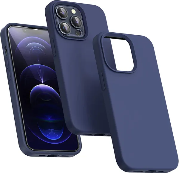 Iphone_14_Pro_Navy_Blue_Polycarbonate_&_Thermoplastic_Polyurethane_Protective_Back_Case_Cover