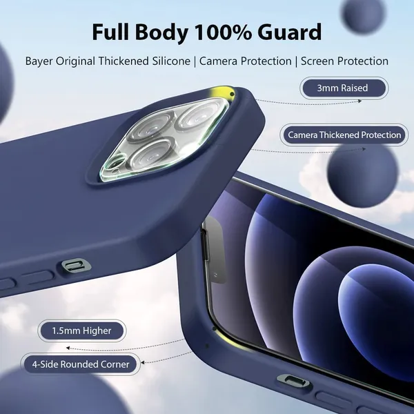 Iphone_14_Pro_Navy_Blue_Polycarbonate_&_Thermoplastic_Polyurethane_Protective_Back_Case_Cover