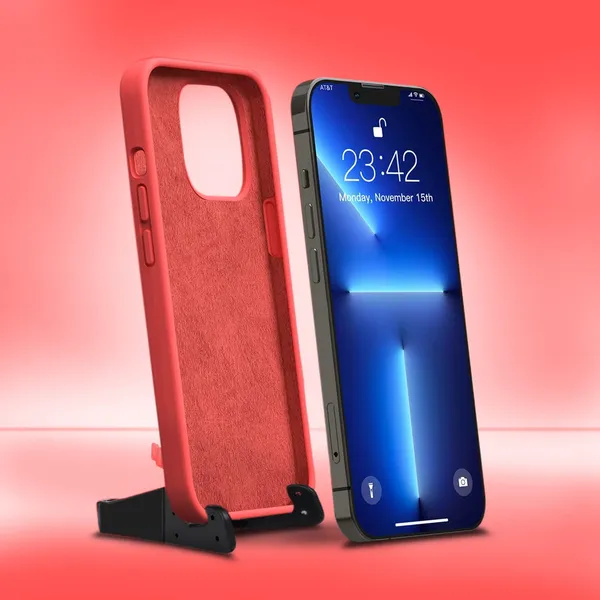Iphone_14_Pro_Max_Case_Red_Silicone_Protective_Back_Case_Cover