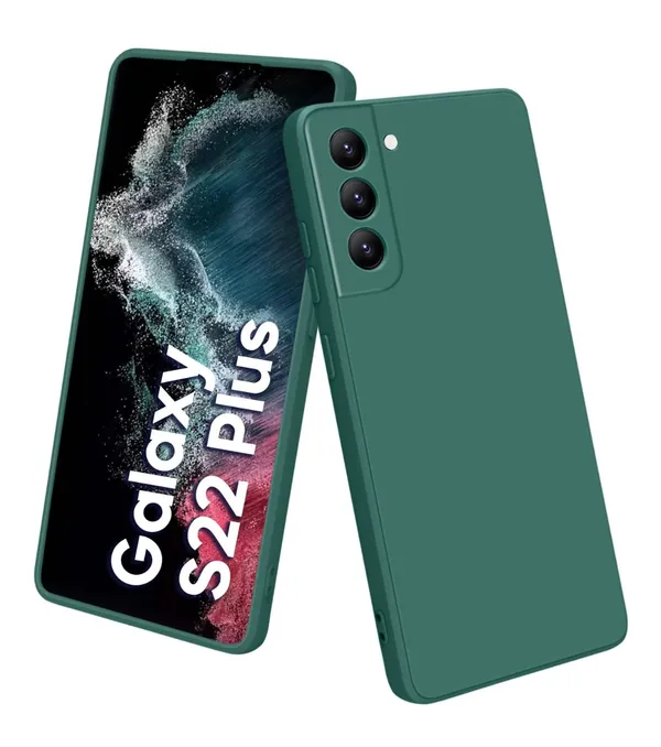 TRUEUPGRADE_Liquid_Silicone_Back_Cover_Case_Compatible_for_Samsung_Galaxy_S22_Plus_5G_|_Microfiber_Inside_|_360_Degree_Protection_Back_Case_Cover_for_Samsung_Galaxy_S22_Plus_5G_-_Green