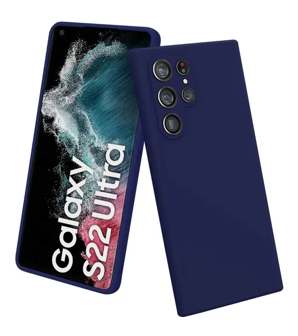 TRUEUPGRADE_Liquid_Silicone_Back_Cover_Case_Compatible_for_Samsung_Galaxy_S22_Ultra_5G_|_Microfiber_Inside_|_360_Degree_Protection_Back_Case_Cover_for_Samsung_Galaxy_S22_Ultra_5G_-_Blue