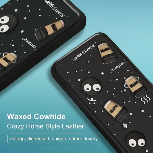 TRUEUPGRADE_Coffee_Case_for_iQOO_Z7_Pro_(5G)_/_Vivo_T2_Pro_(5G)_|_Cute_3D_Cartoon_Ball_Design_|_Soft_Silicone_Back_Cover_for_iQOO_Z7_Pro_(5G)_/_Vivo_T2_Pro_(5G)|_Full_Body_&_Camera_Protection_|_Black