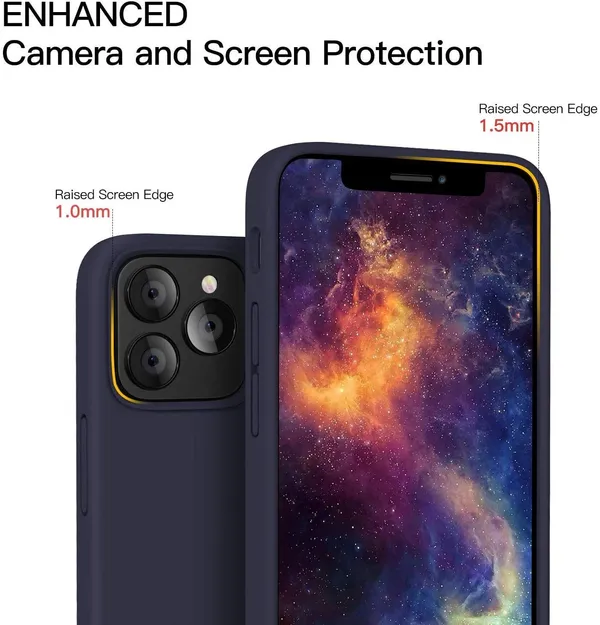Iphone_12_Pro_Max_Navy_Blue_Silicone_Protective_Back_Case_Cover
