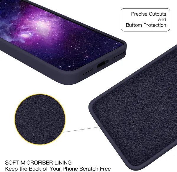 Iphone_12_Pro_Max_Navy_Blue_Silicone_Protective_Back_Case_Cover