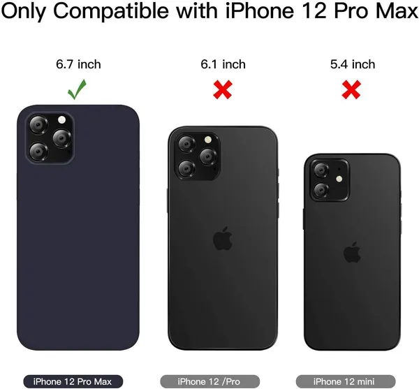 Iphone_12_Pro_Max_Navy_Blue_Silicone_Protective_Back_Case_Cover