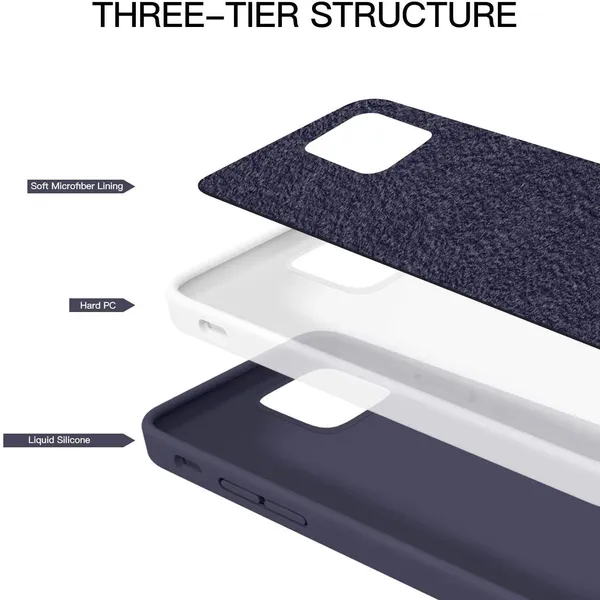 Iphone_12_Pro_Max_Navy_Blue_Silicone_Protective_Back_Case_Cover