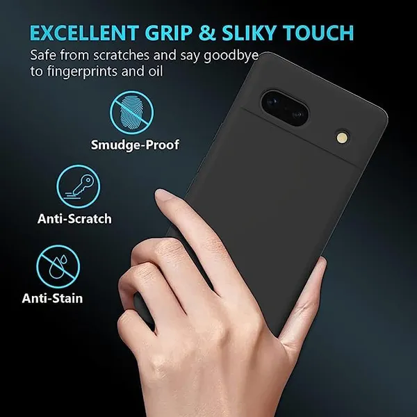 Google_Pixel_7A_Black_Silicone_Protective_Back_Case_Cover