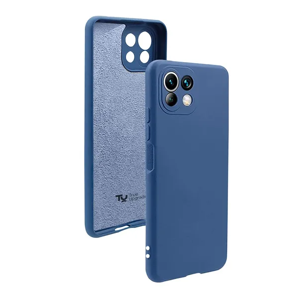 Xiaomi_Mi_11_Lite_Blue_Plastic_Protective_Back_Case_Cover