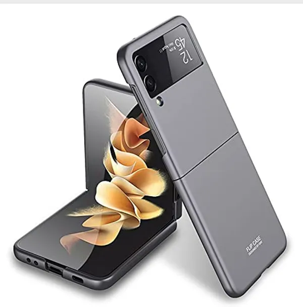 Samsung_Galaxy_Z_Flip_3_5G_2021_Grey_Plastic_Protective_Back_Case_Cover