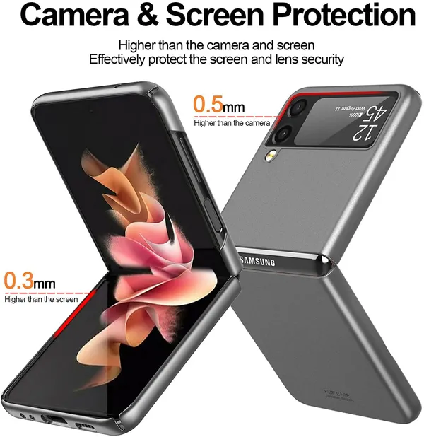 Samsung_Galaxy_Z_Flip_3_5G_2021_Grey_Plastic_Protective_Back_Case_Cover