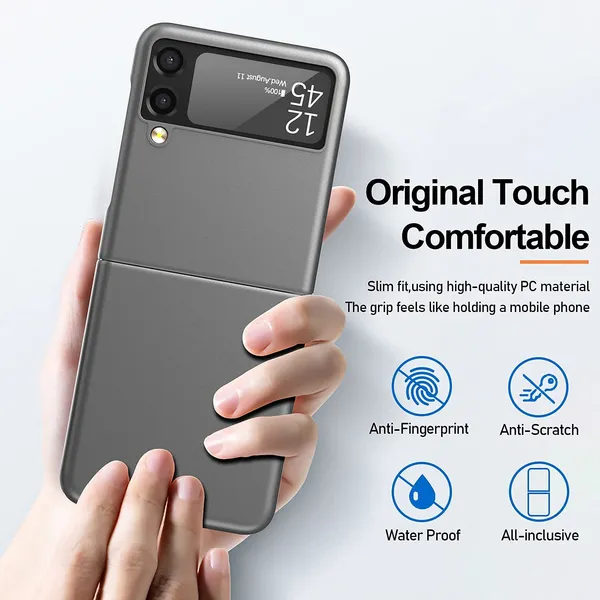 Samsung_Galaxy_Z_Flip_3_5G_2021_Grey_Plastic_Protective_Back_Case_Cover