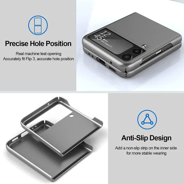 Samsung_Galaxy_Z_Flip_3_5G_2021_Grey_Plastic_Protective_Back_Case_Cover