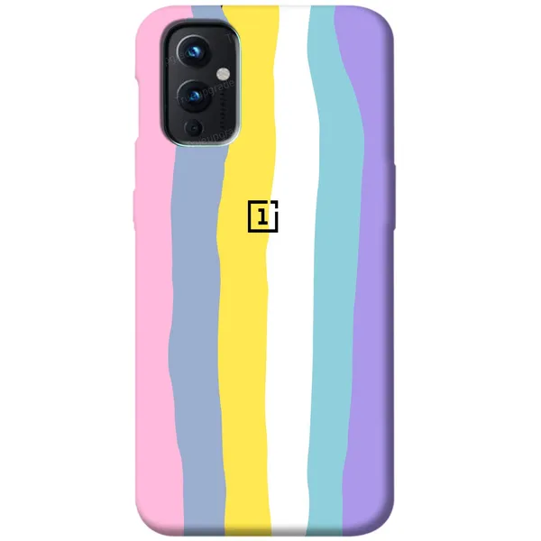 Oneplus_9_Rainbow_Pink_Silicone_Protective_Back_Case_Cover