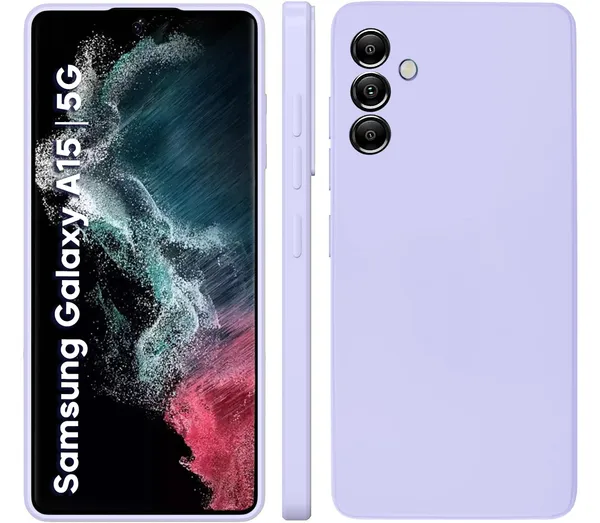 TRUEUPGRADE_Compatible_with_Samsung_Galaxy_A15_5G_Back_Cover_Case,_Liquid_Silicone_Cover,_Full_Body_Protective_Cover,_Shockproof,_Slim_Phone_Cover,_Anti-Scratch_Soft_Microfiber_Lining_-_Purple