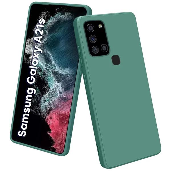 Samsung_Galaxy_A21S_Green_Silicone_Protective_Back_Case_Cover