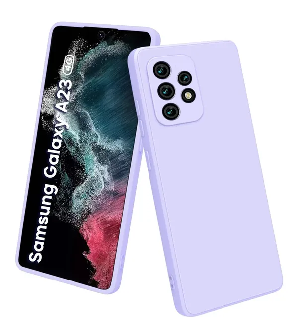 Samsung_Galaxy_A23_4G_Purple_Silicone_Protective_Back_Case_Cover