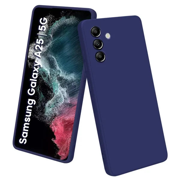TRUEUPGRADE_Compatible_with_Samsung_Galaxy_A25_5G_Back_Cover_Case,_Liquid_Silicone_Cover,_Full_Body_Protective_Cover,_Shockproof,_Slim_Phone_Cover,_Anti-Scratch_Soft_Microfiber_Lining_-_Blue