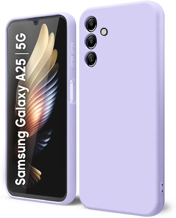 TRUEUPGRADE_Compatible_with_Samsung_Galaxy_A25_5G_Back_Cover_Case,_Liquid_Silicone_Cover,_Full_Body_Protective_Cover,_Shockproof,_Slim_Phone_Cover,_Anti-Scratch_Soft_Microfiber_Lining_-_Purple