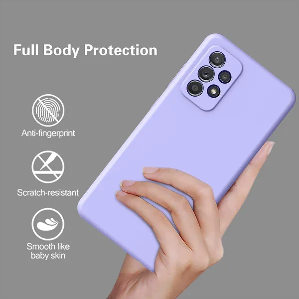 TRUEUPGRADE_Liquid_Silicone_Samsung_Galaxy_A33_5G_Back_Cover_Case|_Microfiber_Inside_|_360_Degree_Protection_Back_Cover_Case_for_Samsung_Galaxy_A33_5G_-_Purple