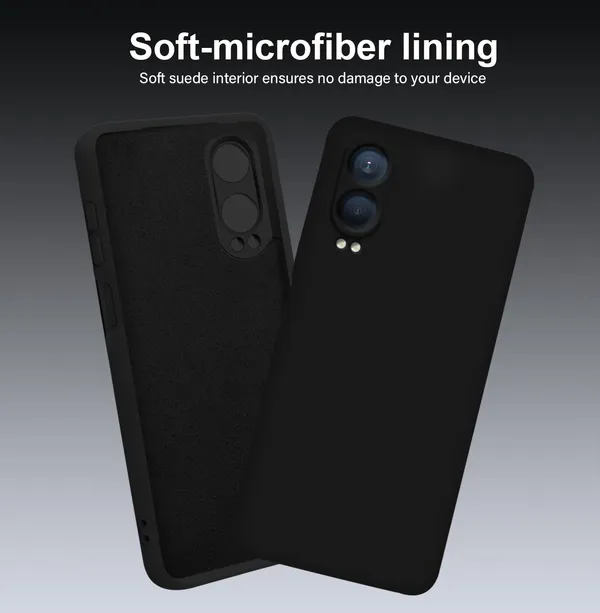 TRUEUPGRADE_Compatible_with_OnePlus_Nord_CE_4_Lite_5G_Back_Cover_Case,_Liquid_Silicone_Cover,_Full_Body_Protective_Cover,_Shockproof,_Anti-Scratch_Soft_Microfiber_Lining_-_Black
