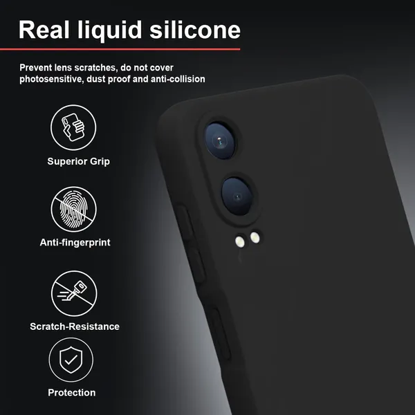 TRUEUPGRADE_Compatible_with_OnePlus_Nord_CE_4_Lite_5G_Back_Cover_Case,_Liquid_Silicone_Cover,_Full_Body_Protective_Cover,_Shockproof,_Anti-Scratch_Soft_Microfiber_Lining_-_Black