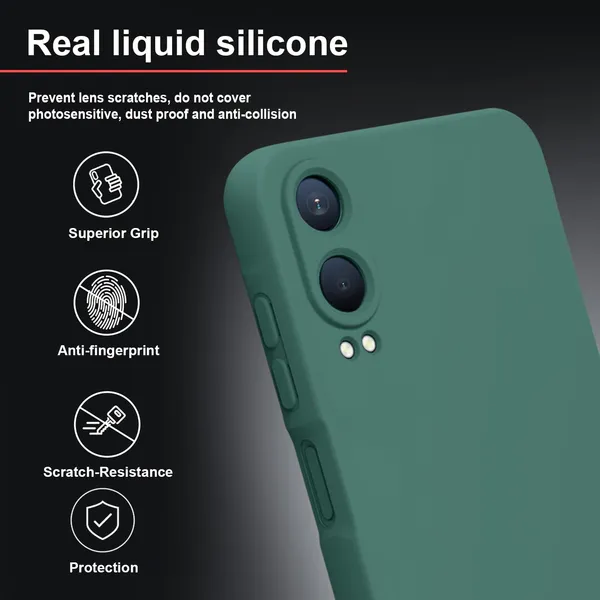 TRUEUPGRADE_Compatible_with_OnePlus_Nord_CE_4_Lite_5G_Back_Cover_Case,_Liquid_Silicone_Cover,_Full_Body_Protective_Cover,_Shockproof,_Anti-Scratch_Soft_Microfiber_Lining_-_Green