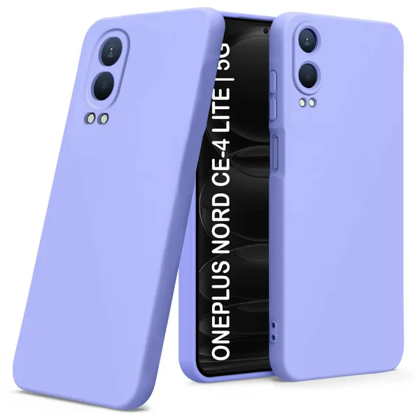 TRUEUPGRADE_Compatible_with_OnePlus_Nord_CE_4_Lite_5G_Back_Cover_Case,_Liquid_Silicone_Cover,_Full_Body_Protective_Cover,_Shockproof,_Anti-Scratch_Soft_Microfiber_Lining_-_Purple
