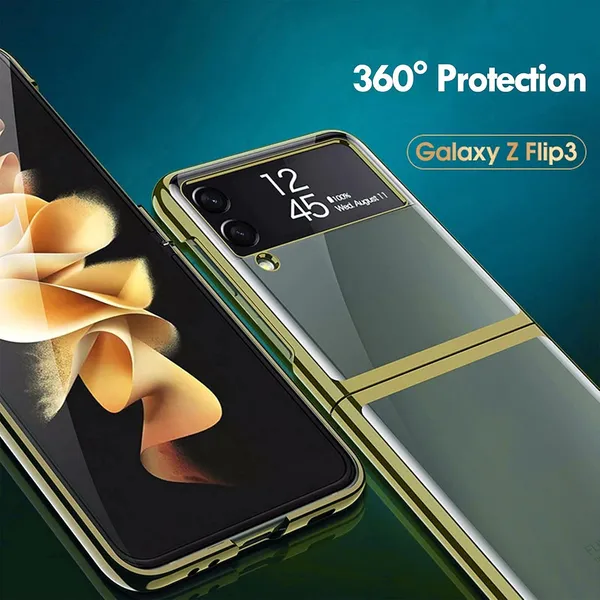 Samsung_Galaxy_Z_Flip_3_5G_2021_Gold_Polycarbonate_Protective_Back_Case_Cover