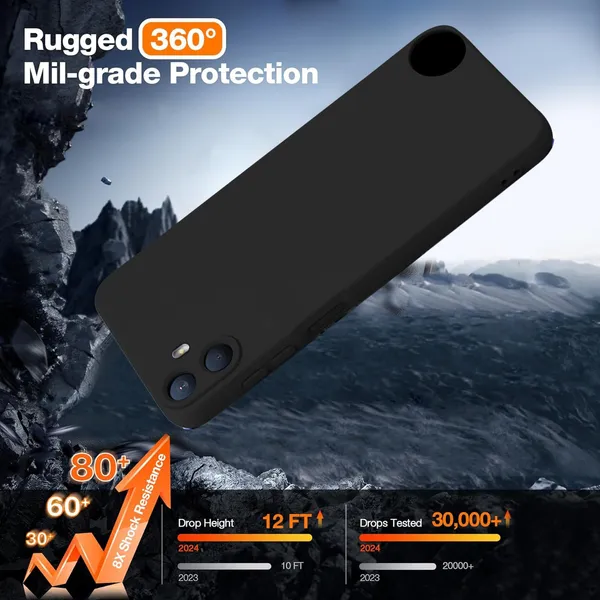 TRUEUPGRADE_Liquid_Silicone_Designed_Back_Case_Cover_for_CMF_by_Nothing_Phone_1|_Microfiber_Inside,_Full_Protection_|_Bumper_Back_Cover_Case_for_CMF_by_Nothing_Phone_1_5G_-_Black