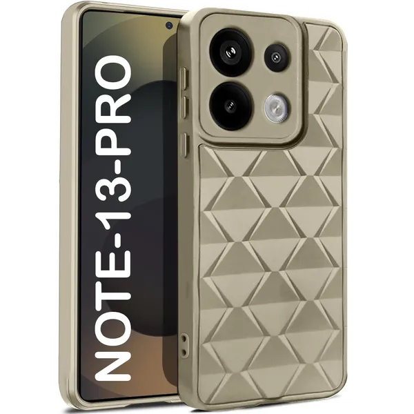 TRUEUPGRADE_Diamond_Cut-Out_Back_Case_Cover_for_Mi_Redmi_Note_13_Pro_5G_|_Stylish_&_Protective_Case_|_Silicone_Stylish_Back_Case_for_Mi_Redmi_Note_13_Pro_5G_-_Cream