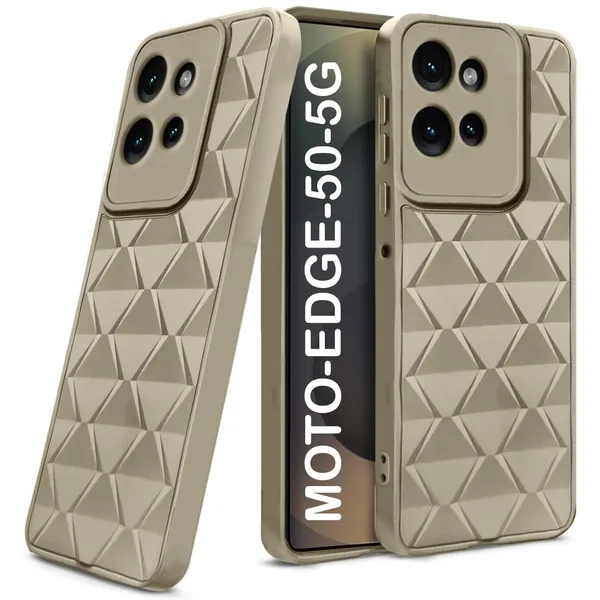 TRUEUPGRADE_Diamond_Cut-Out_Back_Case_Cover_for_Motorola_Moto_Edge_50_5G_|_Stylish_&_Protective_Case_|_Silicone_Stylish_Back_Case_for_Motorola_Moto_Edge_50_5G_-_Cream