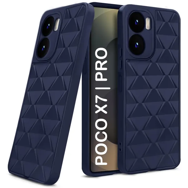TRUEUPGRADE_Diamond_Cut-Out_Back_Case_Cover_for_Poco_X7_Pro_5G_|_Stylish_&_Protective_Case_|_Silicone_Stylish_Back_Case_for_Poco_X7_Pro_5G_-_Brown