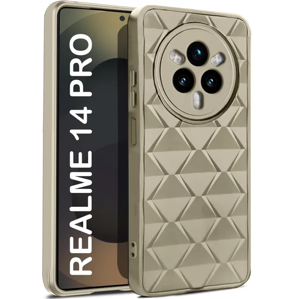 TRUEUPGRADE_Diamond_Cut-Out_Back_Case_Cover_for_Realme_14_Pro_5G_|_Stylish_&_Protective_Case_|_Silicone_Stylish_Back_Case_for_Realme_14_Pro_5G_-_Cream