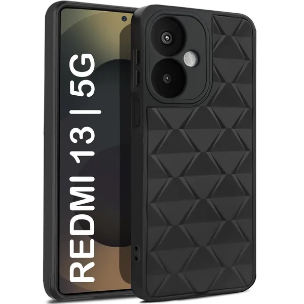TRUEUPGRADE_Diamond_Cut-Out_Back_Case_Cover_for_Mi_Redmi_13_5G_|_Poco_M6_Plus_5G_|_Stylish_&_Protective_Case_|_Silicone_Stylish_Back_Case_for_Mi_Redmi_13_5G_|_Poco_M6_Plus_5G_-_Cream