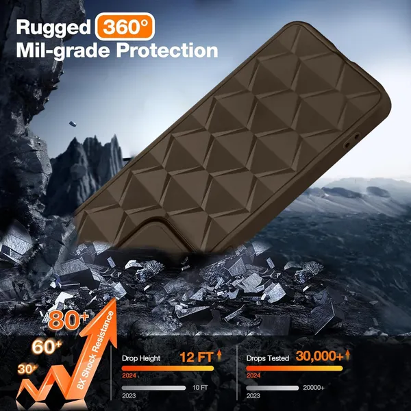 TRUEUPGRADE_Diamond_Cut-Out_Back_Case_Cover_for_Redmi_A4_5G_|_Poco_C75_5G_|_Stylish_&_Protective_Case_|_Silicone_Stylish_Back_Case_for_Redmi_A4_5G_|_Poco_C75_5G_-_Brown