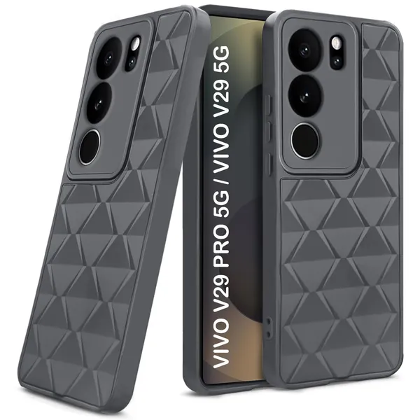 TRUEUPGRADE_Diamond_Cut-Out_Back_Case_Cover_for_Vivo_V29_/_V29_Pro_5G_|_Stylish_&_Protective_Case_|_Silicone_Stylish_Back_Case_for_Vivo_V29_/_V29_Pro_5G_-_Grey