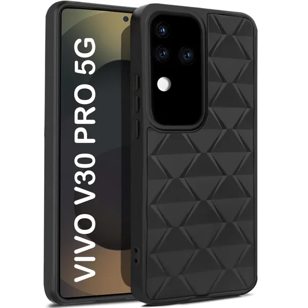 TRUEUPGRADE_Diamond_Cut-Out_Back_Case_Cover_for_Vivo_V30_/_V30_Pro_5G_|_Stylish_&_Protective_Case_|_Silicone_Stylish_Back_Case_for_Vivo_V30_/_V30_Pro_5G_-_Blue