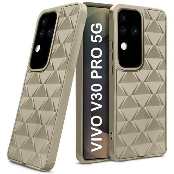 TRUEUPGRADE_Diamond_Cut-Out_Back_Case_Cover_for_Vivo_V30_/_V30_Pro_5G_|_Stylish_&_Protective_Case_|_Silicone_Stylish_Back_Case_for_Vivo_V30_/_V30_Pro_5G_-_Cream