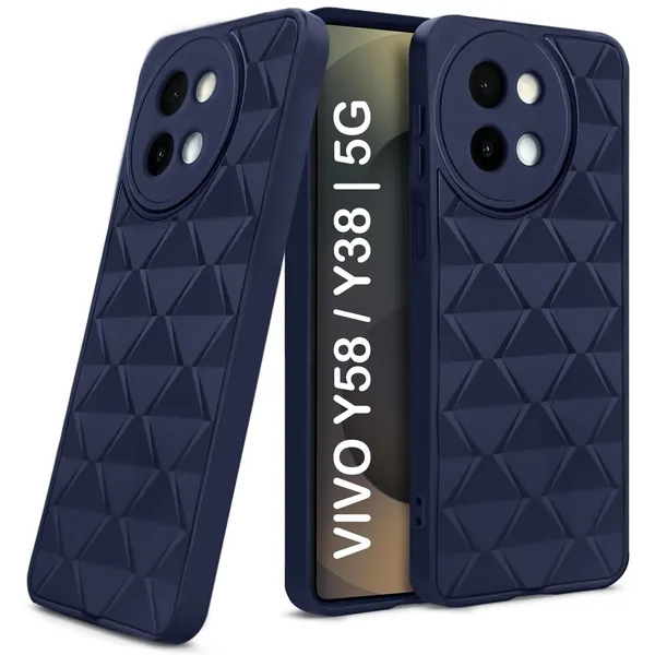 TRUEUPGRADE_Diamond_Cut-Out_Back_Case_Cover_for_Vivo_Y58_5G_|_Vivo_Y38_5G_|_Stylish_&_Protective_Case_|_Silicone_Stylish_Back_Case_for_Vivo_Y58_5G_|_Vivo_Y38_5G_-_Black