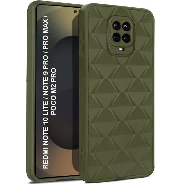 TRUEUPGRADE_Diamond_Cut-Out_Back_Case_Cover_for_Redmi_Note_10_Lite/Note_9_Pro/Note_9_Pro_Max/Poco_M2_|_Stylish_&_Protective_Case_|_Silicone_Stylish_Back_Case_for_Redmi_Note_10_Lite_-_Blue